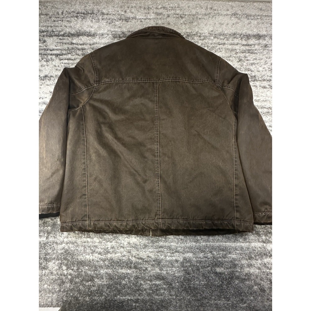 Vintage Columbia Brown Quilted Jacket Mens 2XL Washed Chore Barn Workwear Coat - Picture 13 of 14